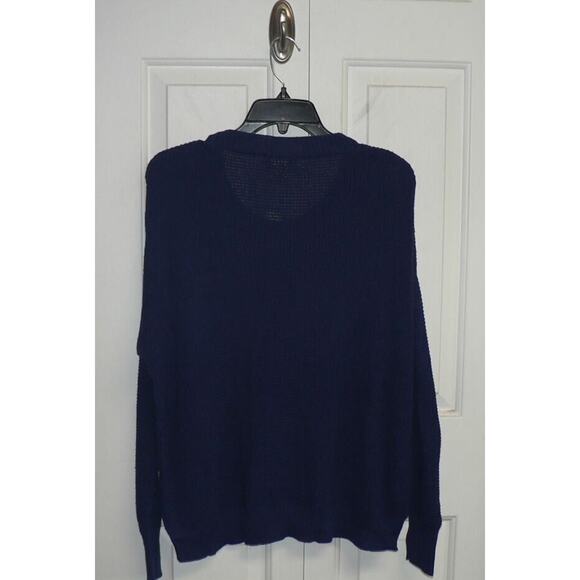 Sweet Romeo Women's Seed Stitch Pullover Sweater in Navy Medium $25 - Picture 5 of 6